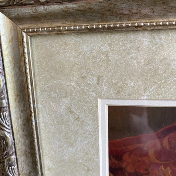 NY Artist Elaine Vollherbst Pampered Pug Puppy Dog Print Wood Frame Glass Art - Picture 9 of 14